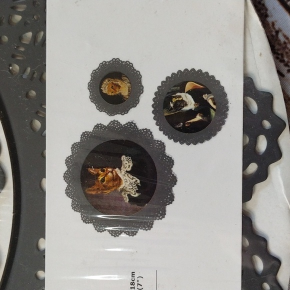 Ikea Thierry Poncelet Victorian Cat Portraits Retired Rare Grannycore - Picture 2 of 8